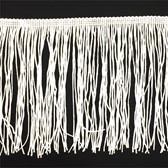 Vágott végű rojt 20 cm hosszú - WHITE (fehér)